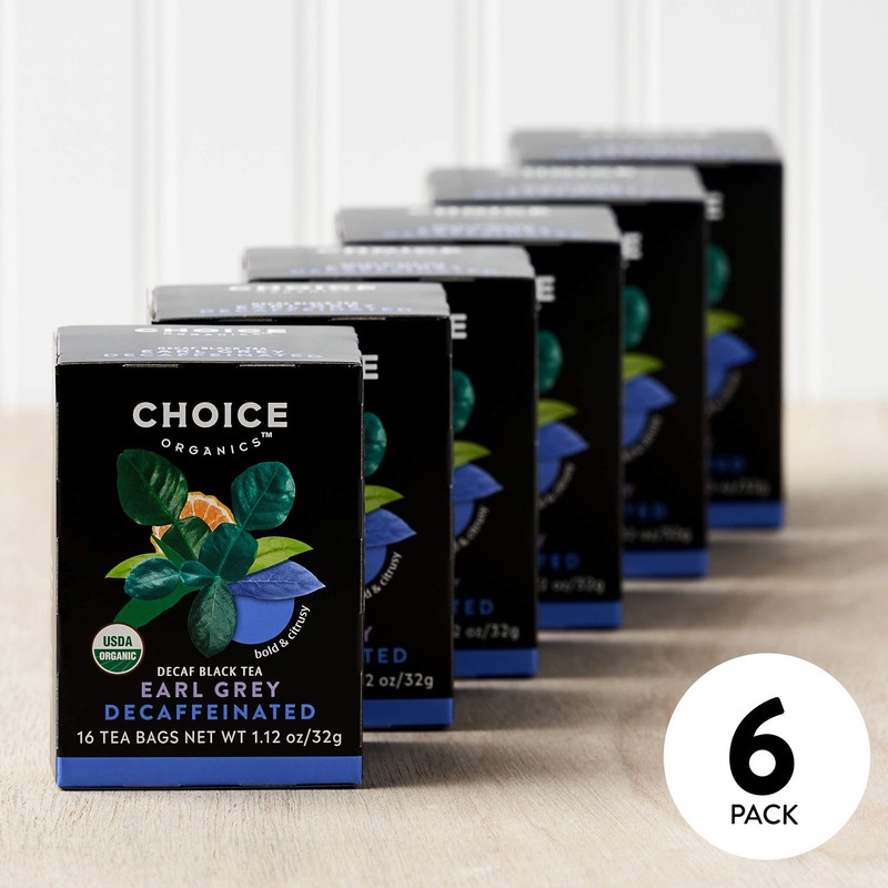 Choice Organics - Organic Decaffeinated Earl Grey Tea 6 Pack - With Bergamot - gallery