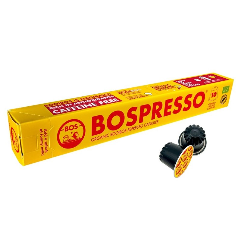 Tea Pods – 10 Capsules – Organic & Caffeine Free – Rooibos Espresso Capsule