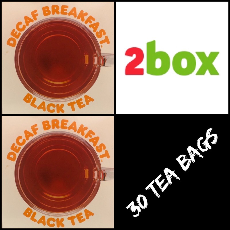 2 Box Dunkin Donuts Decaf Breakfast Black Tea With 30 tea Decaffeinated