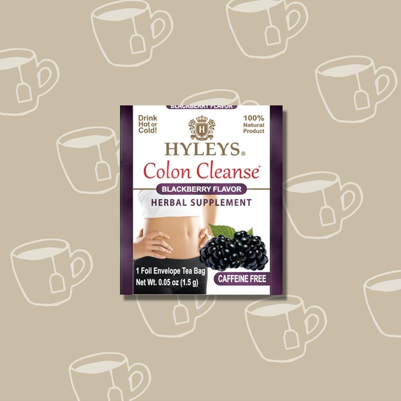 HYLEYS Tea Wellness Colon Cleanse, Blackberry, 50 Count, 1 Pack gallery