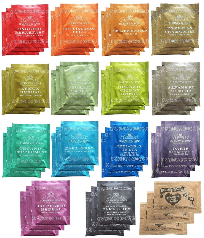 Harney & Sons Assorted Tea Bag Sampler Bundle 42 Count 42 (Pack of 1)