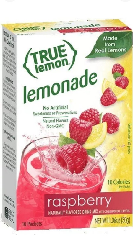 True Lemon Raspberry Lemonade Flavor Packets 10 Packets=20 – 1.06.oz Lot Of 2