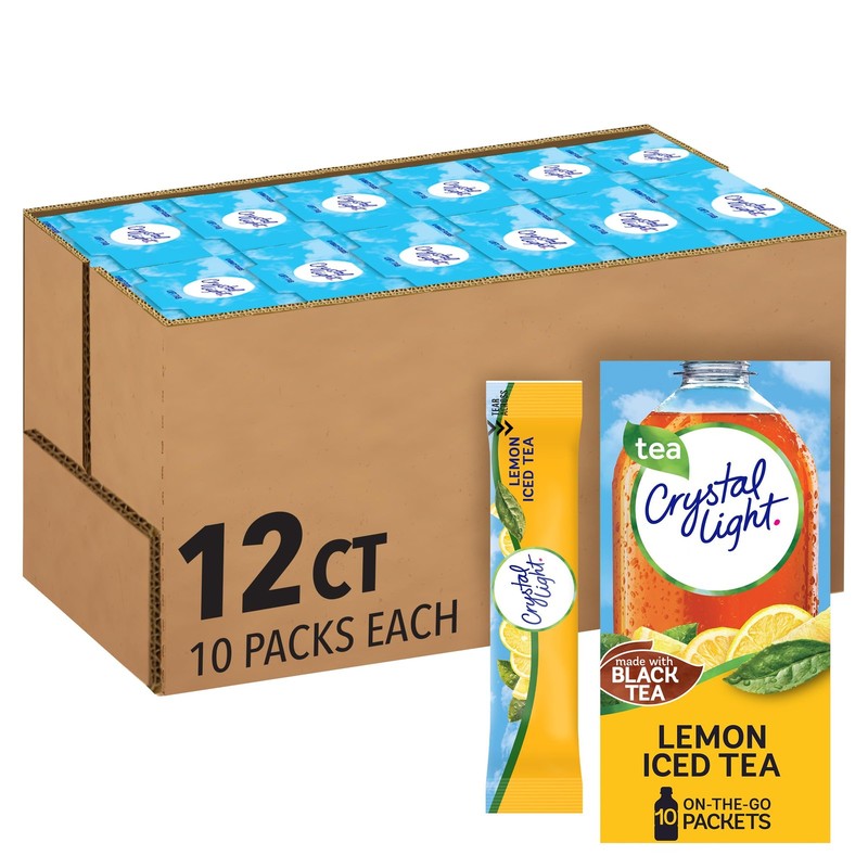 Crystal Light Lemon Iced Tea Naturally Flavored with other natural flavor Pow…