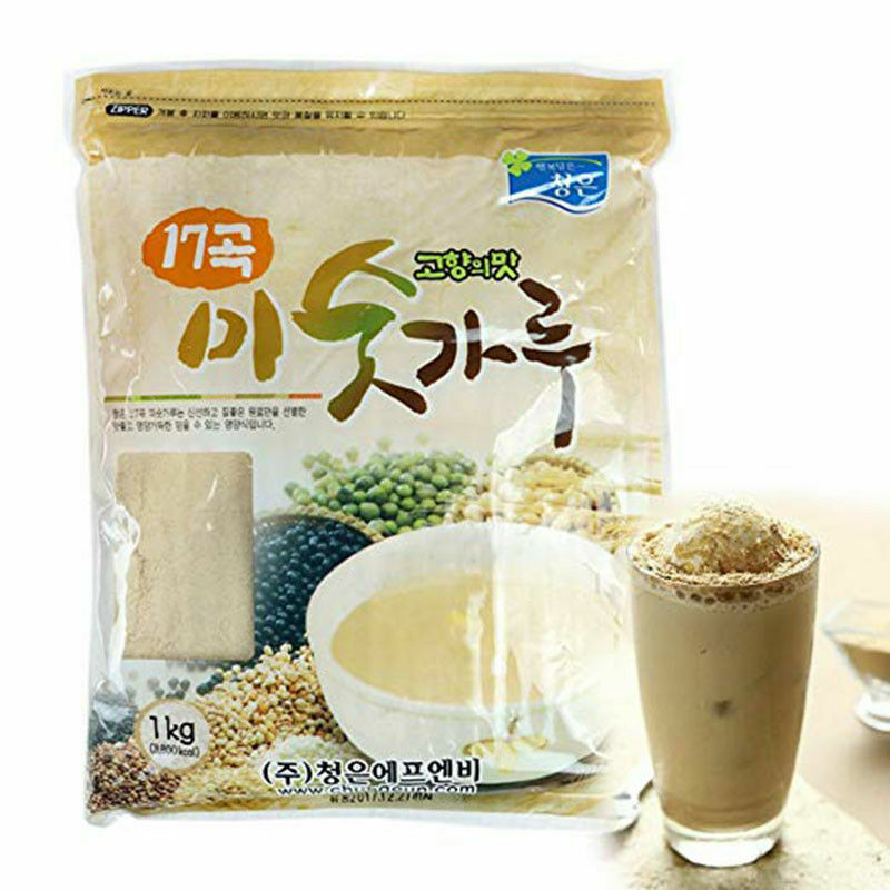 Korean 17 Roasted Grains Powder (Misugaru) 2.2 Pound Mixed Grains Tea