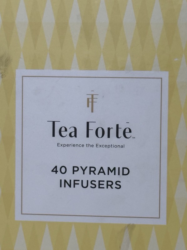 Tea Fortè Box 40 Pyramid Tea Infusers Decaf Breakfast Black Tea gallery