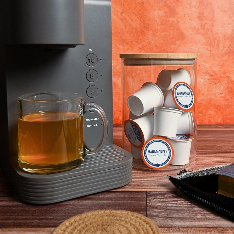 Positively Tea | Organic Mango Green Tea | 96 Pods, Keurig Compatible gallery