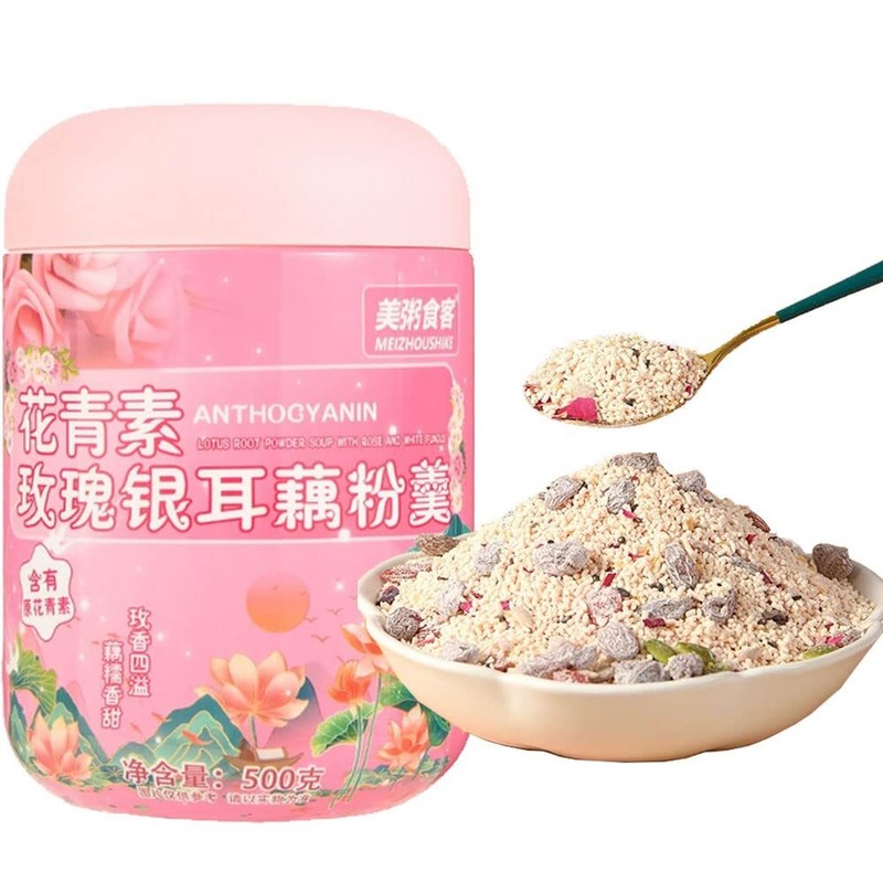 Chinese Lotus Root Powder Soup Rose and White Fungus Soup Starch 500g