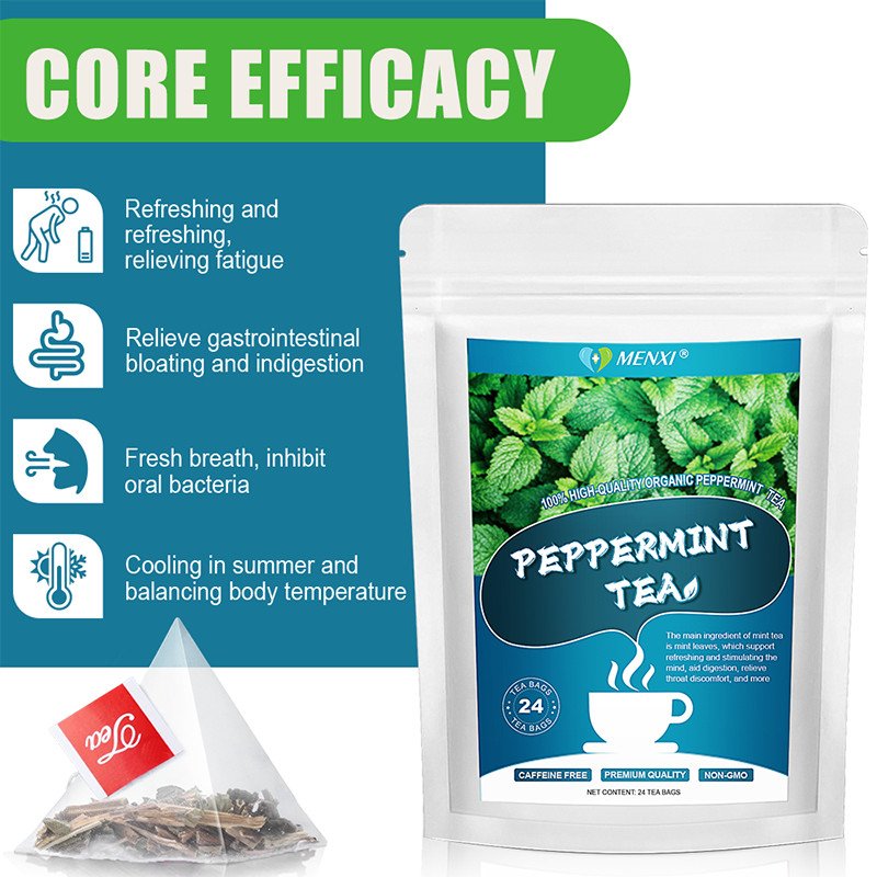 Pure Peppermint Tea - Caffeine Free, 100% Natural Herbal Tea, 24 bags gallery