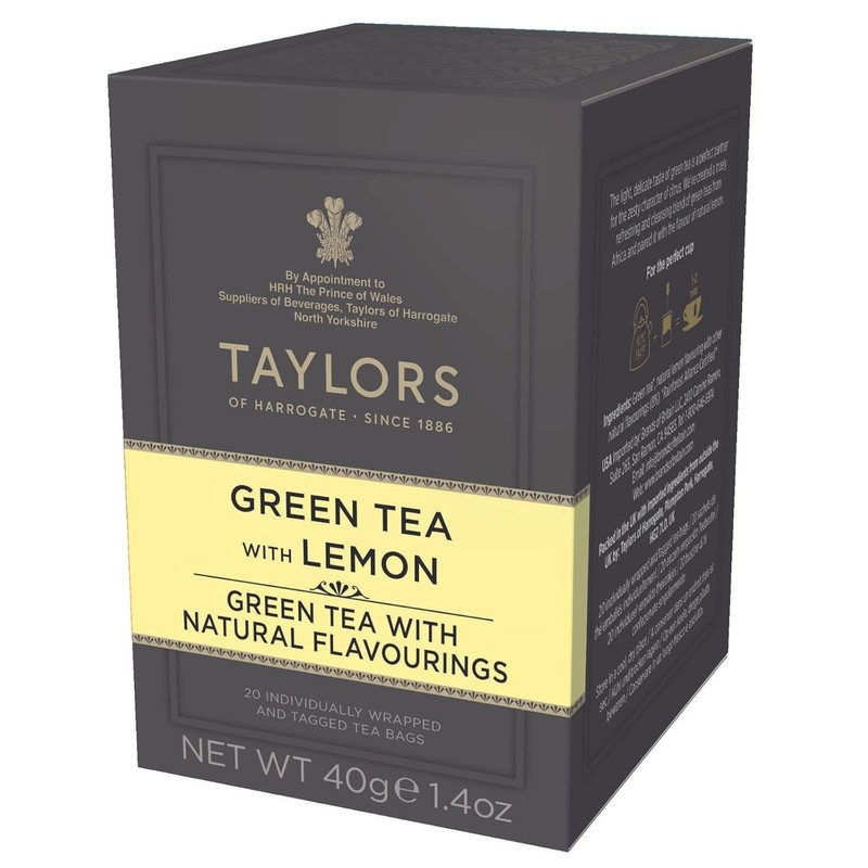 Individually Wrapped Green Tea with Lemon - 20 Count for Energizing Refreshment gallery