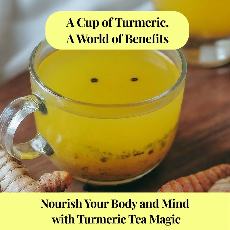 75 Turmeric Tea Bags, Turmeric, Black Pepper Blend, 100% Natural Turmeric Blend gallery