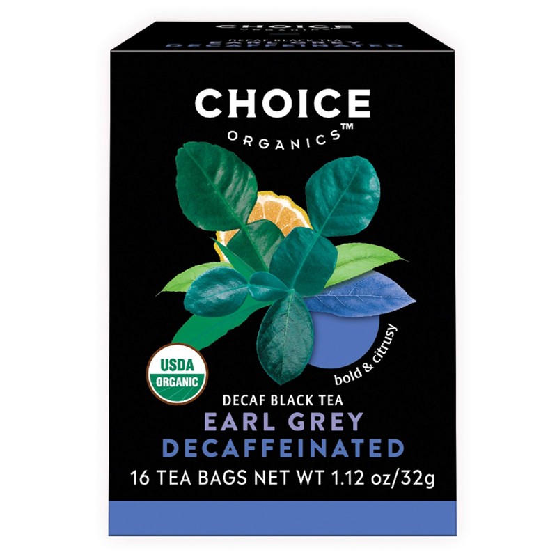 Choice Organics – Organic Decaffeinated Earl Grey Tea 6 Pack – With Bergamot –