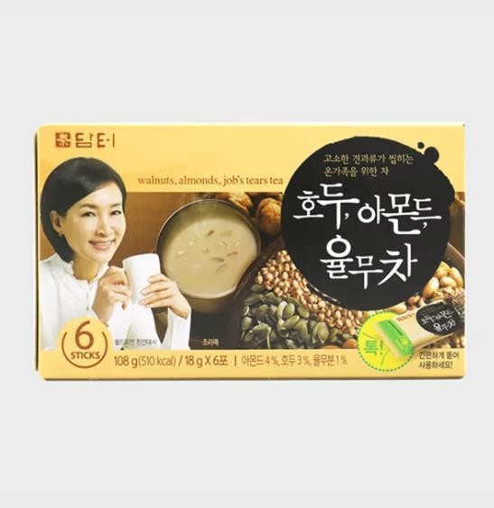 DAMTUH Walnuts, Almonds, Job’s tears Tea 18g X 6 stick K-FOOD
