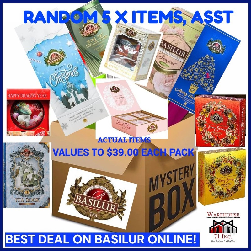 BASILUR TEA Collection , MYSTERY BOX, 5 PACK AMAZON DEAL , GIFT PACK DEAL