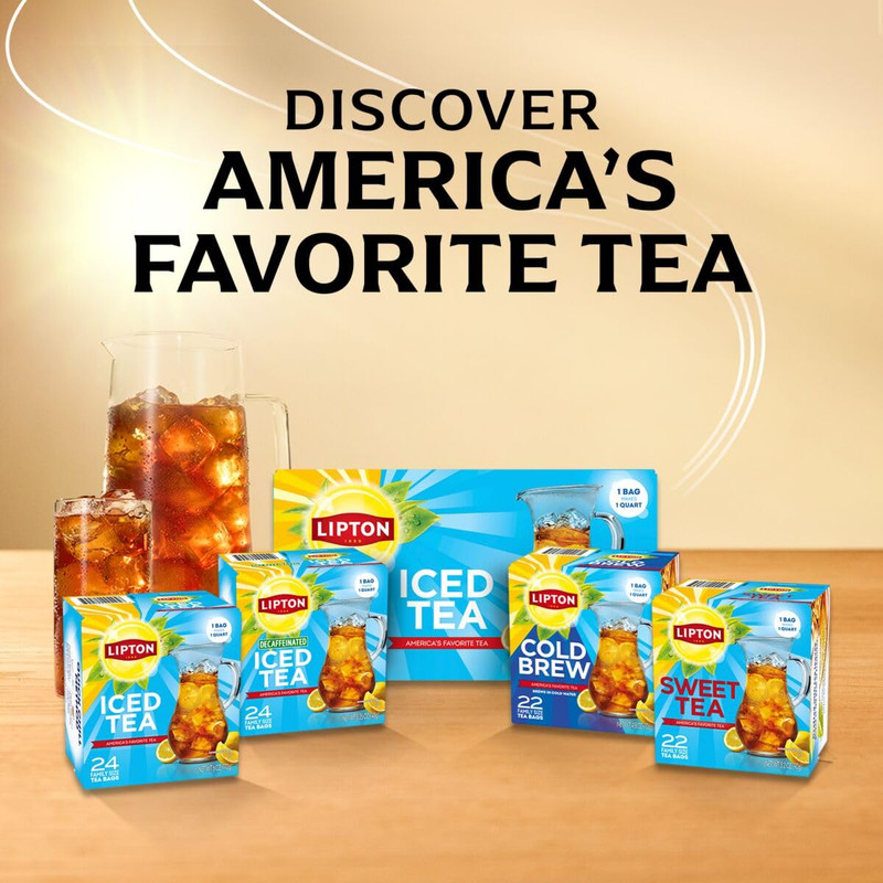 Southern Sweet Iced Tea Bags, Family Size Zero Calories, 132 Total Bags (22Ct - gallery