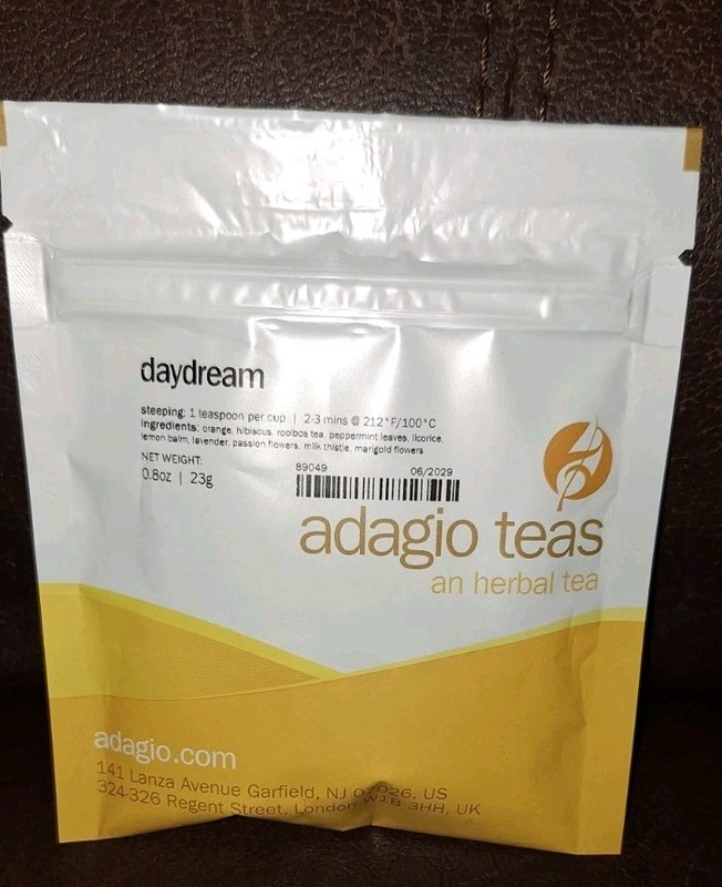 Adagio Tea Daydream Looseleaf Herbal Tea- .8oz 23 Grams, Herbal Looseleaf Tea