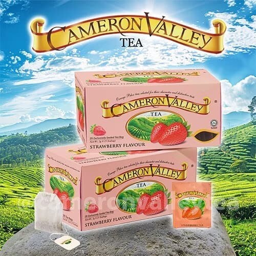 Cameron Valley Strawberry Tea – 2 Boxes (50 Bags) – Malaysia – Free Shipping