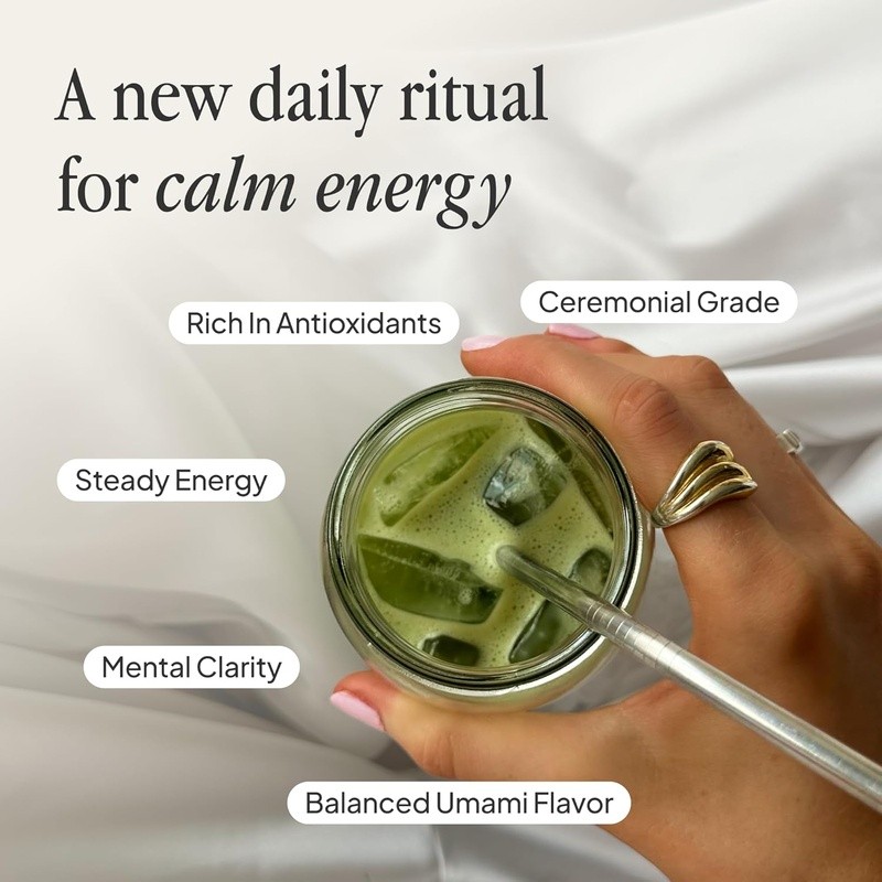 Organic Strawberry Matcha Powder Ceremonial Grade Gluten Free Vegan Energy Drink gallery