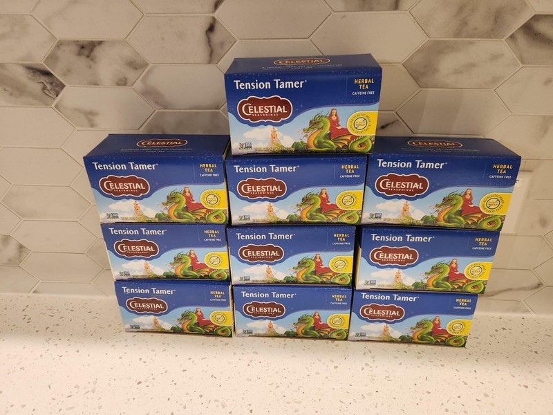 Celestial Seasonings Herbal Tea, Tension Tamer, 20 Count Box (Pack of 10)