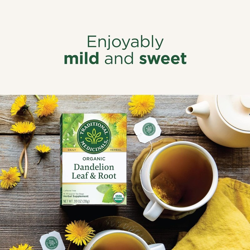 Dandelion Leaf & Root Tea Bags - 96 Count, Caffeine-Free gallery