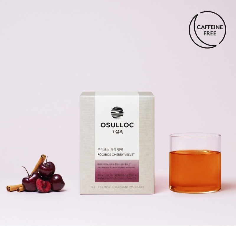 Osulloc Rooibos Cherry Velvet | Caffeine-Free Herbal Tea | 10 Pyramid Bags gallery