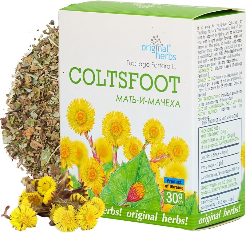 Coltsfoot Herb Tea (Мать и мачуха)- 30g (1.06 oz) | Wild-Crafted Loose Leaf