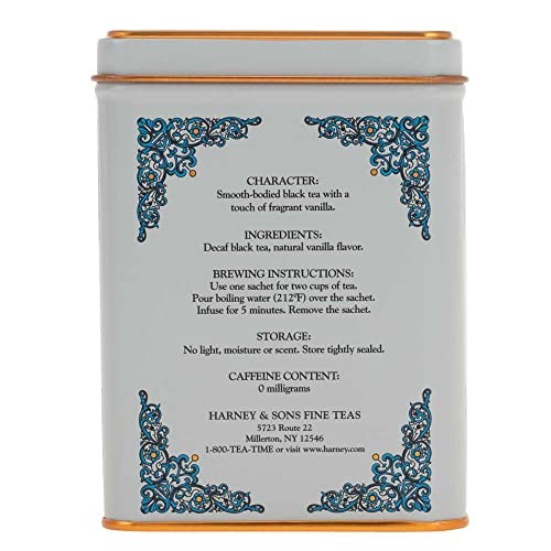 Harney & Sons Tea Decaffeinated, Great Present 20 Count (Pack of 1), Cream gallery