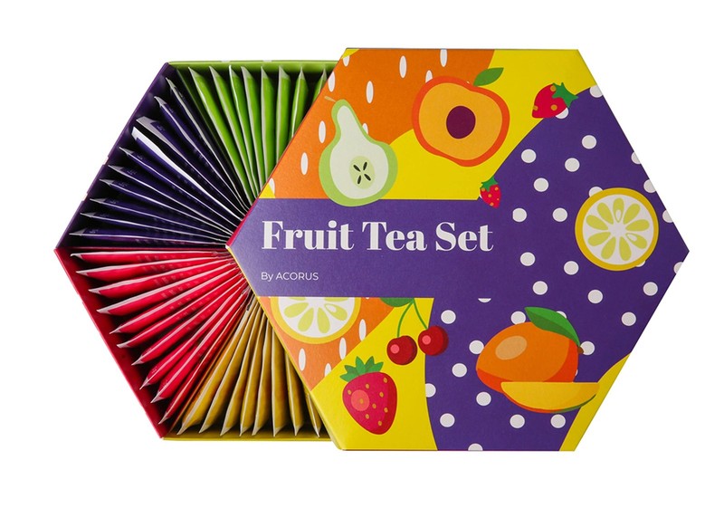 Fruit Luxury Tea Set – Assorted Fruit and Herbal Teas Box, Tea Gift Set for W…