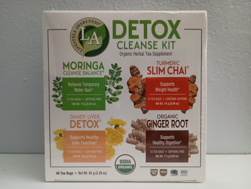 Lifestyle Awareness® Detox Cleanse Kit Organic Tea 40 Bags Healthy Lifestyle Tea