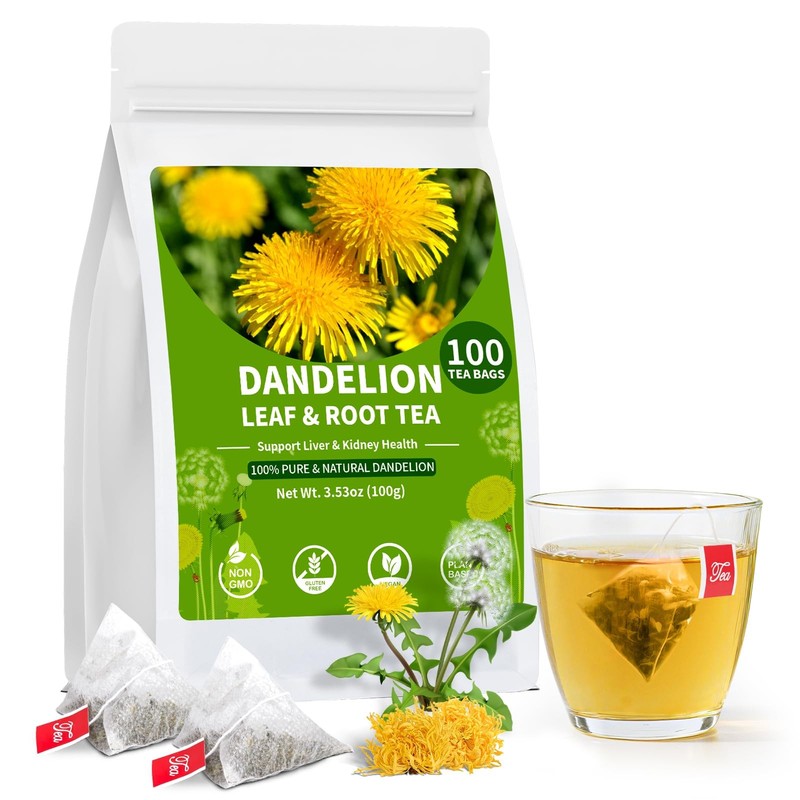 Dandelion Leaf and Root Tea (1 Pack/100 Bags)