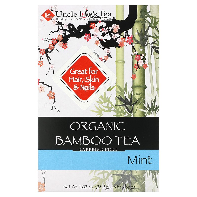 Organic Bamboo Tea, Mint, Caffeine Free, 18 Tea Bags, 1.02 oz (28.8 g)