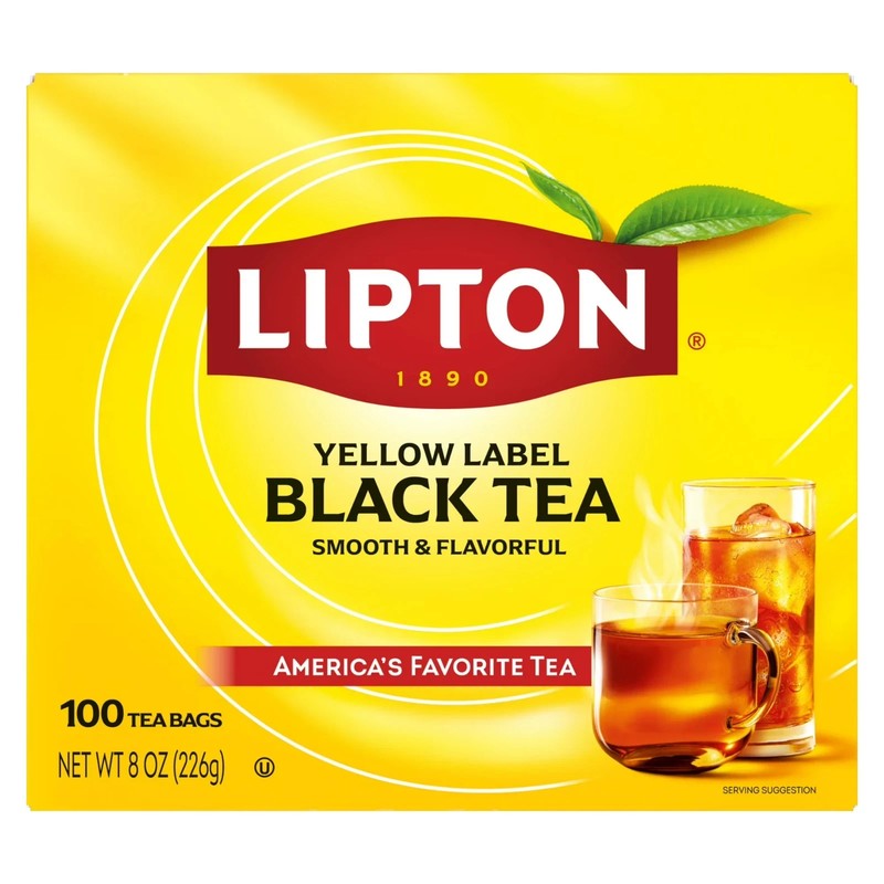 Lipton Black Tea bags, 100 count.