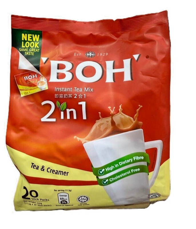 BOH Instant Tea Mix 2 In 1 Tea & Creamer 20s x 11.5g - 1 Pack