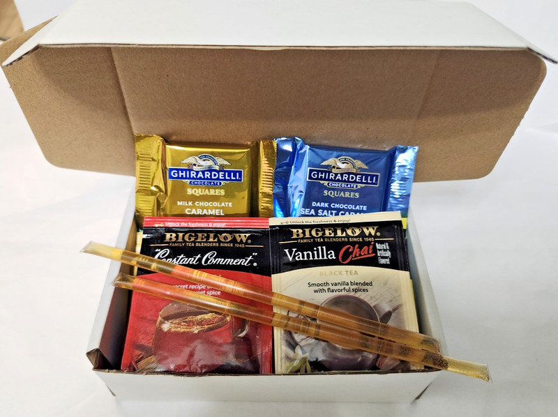 20ct Tea Sampler Gift Box Variety Pack Herbal Black Green Chocolate Honey