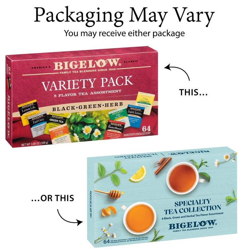 Bigelow Tea Assortment, Green, 64 Count (Pack of 1), 64 Pack Assorted gallery