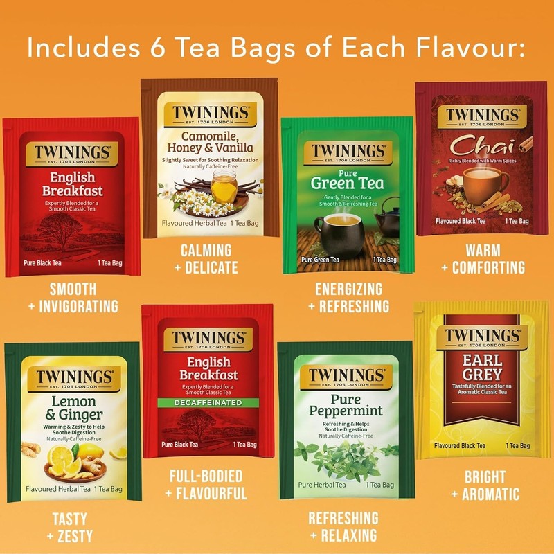 48 Count Classic Tea Gift Box - Selection for Hot or Iced Enjoyment gallery