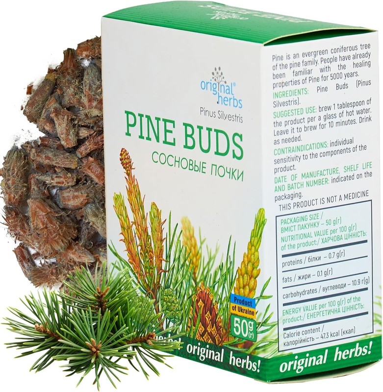 Pine Buds Tea ( Сосновые почки) – 50g (1.76 oz ) | Herbs Tea, Original Herbs