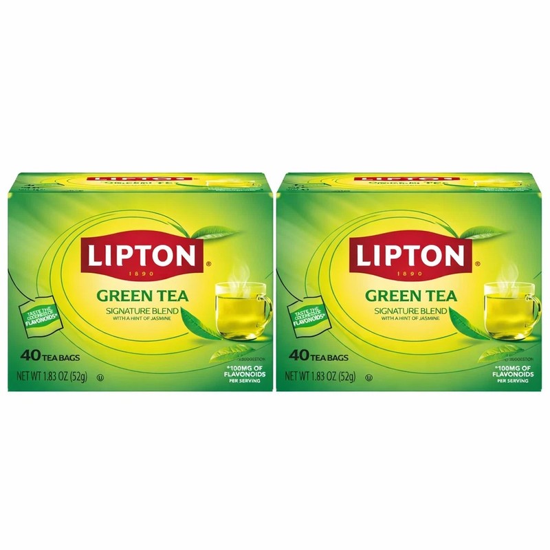 (Pack of 2)Lipton Signature Blend Green Tea Bags Unsweetened Hot/Iced Tea…..