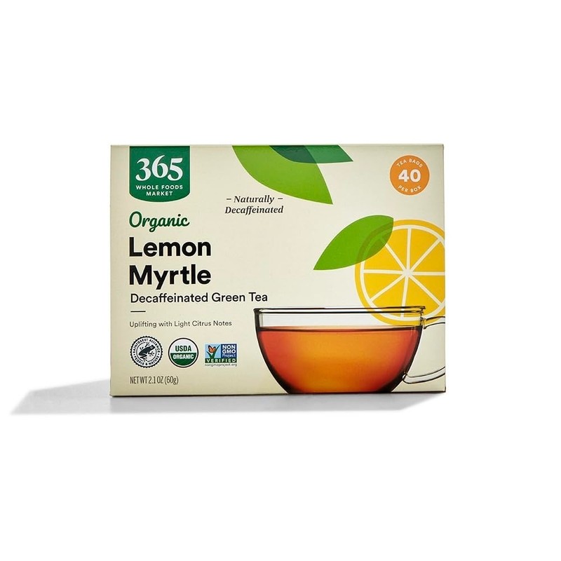 Natural Organic Decaffeinated Green Tea with Lemon Myrtle - 40 Bags for Wellness gallery