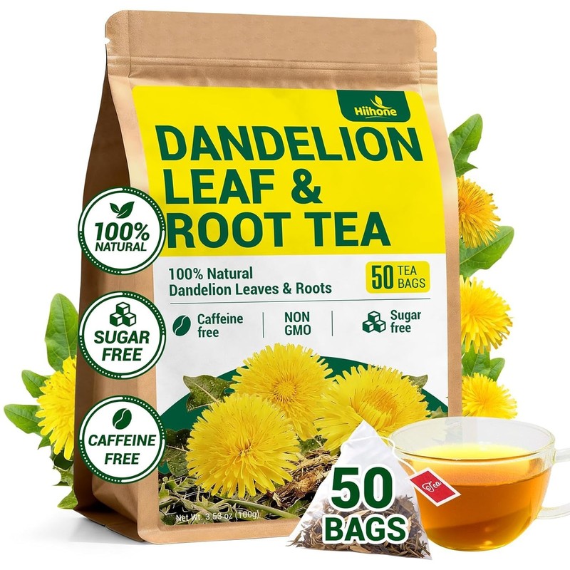 - Dandelion Leaf & Root Tea Bags, 50 Teabags - Natural Dandelion Herbal Tea for gallery