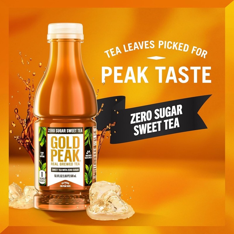 Real Brewed Zero Sugar Black Tea, 6 Pack gallery