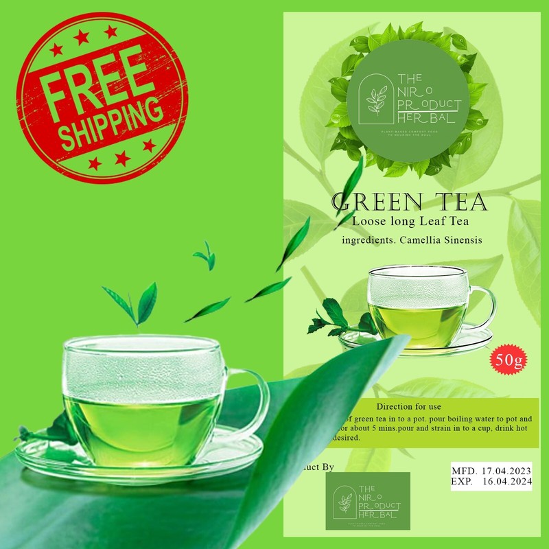 Ceylon Fresh Green Tea Zero Calorie Active Drink Organic Green Tea Unsweetene