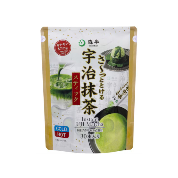 morihan Quick-Dissolving Uji Matcha Powder Sticks from Japan gallery