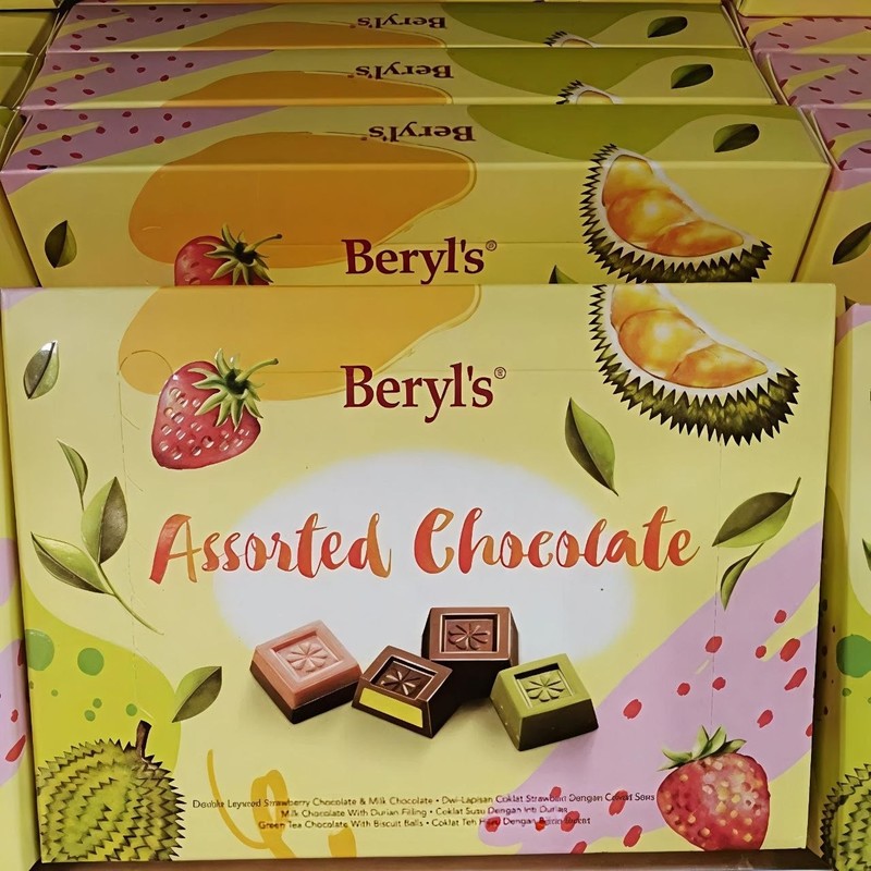 Beryl's Assorted Chocolate 2-Pack | Strawberry, Durian & Matcha Flavors | Halal gallery