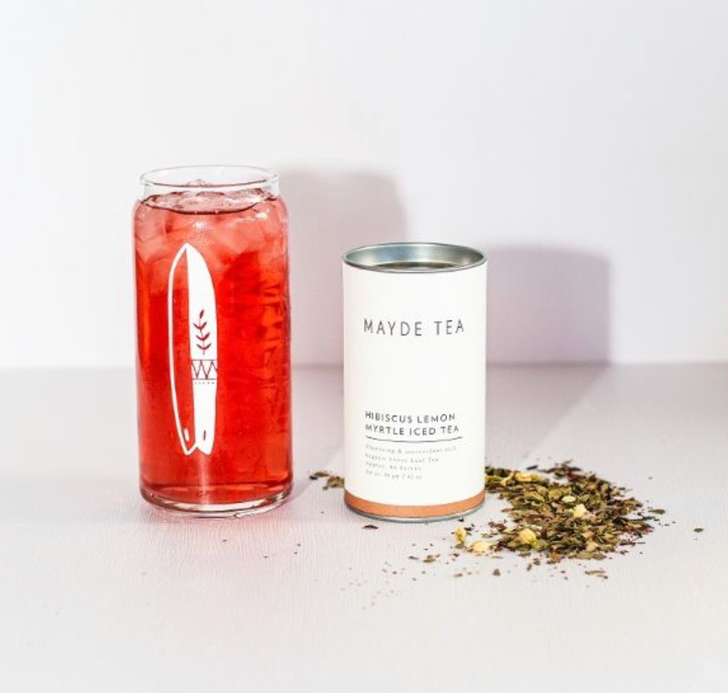 Mayde Tea Hibiscus Lemon Myrtle Iced Loose Leaf Organic Tea 80g 40 Serves gallery