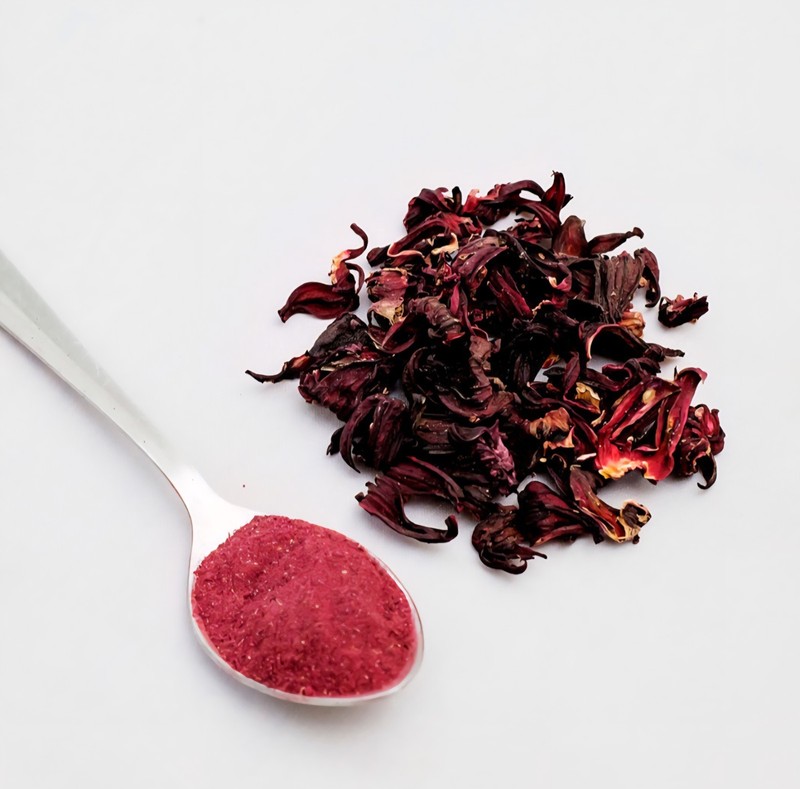 4 oz Premium Organic Hibiscus Flowers Powder / Flor de Jamaica Organica en Polvo gallery