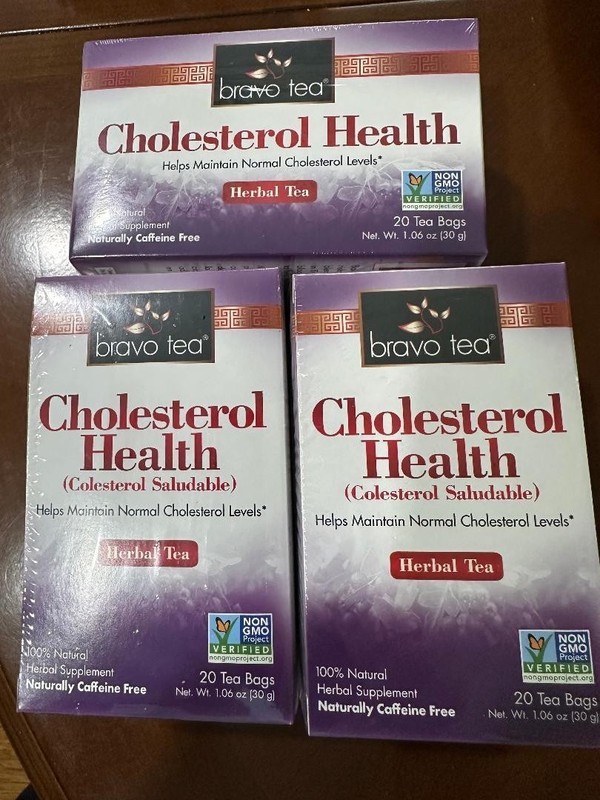 Bravo Tea Cholesterol Health Herbal Tea 20 pckts (Pack of 3) NEW & UNOPENED