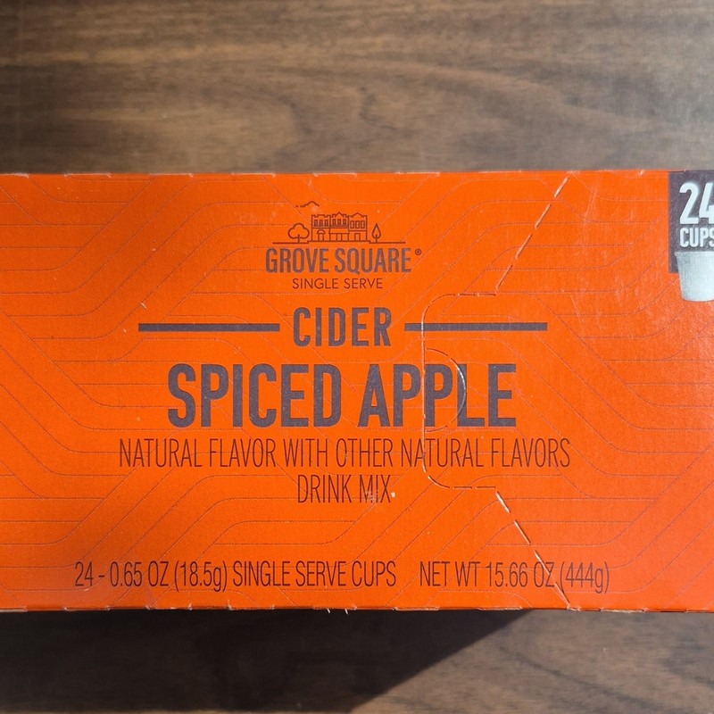 Grove Square Spiced Apple Cider Single Serve Cups 24 Pack 15.66oz gallery
