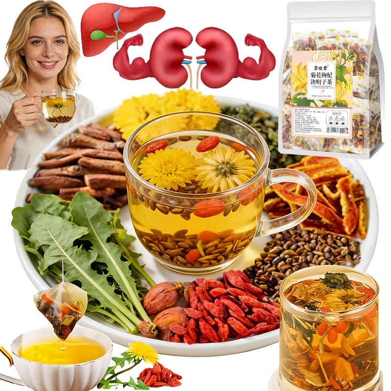 Dandelion Wolfberry Tea - Liver & Kidney Detox Herbal Tea gallery