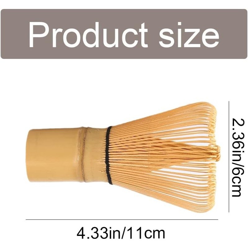 Bamboo Matcha Whisk Tea Tool Easy Clean Stirring Japanese Tea Ceremony Utensil gallery