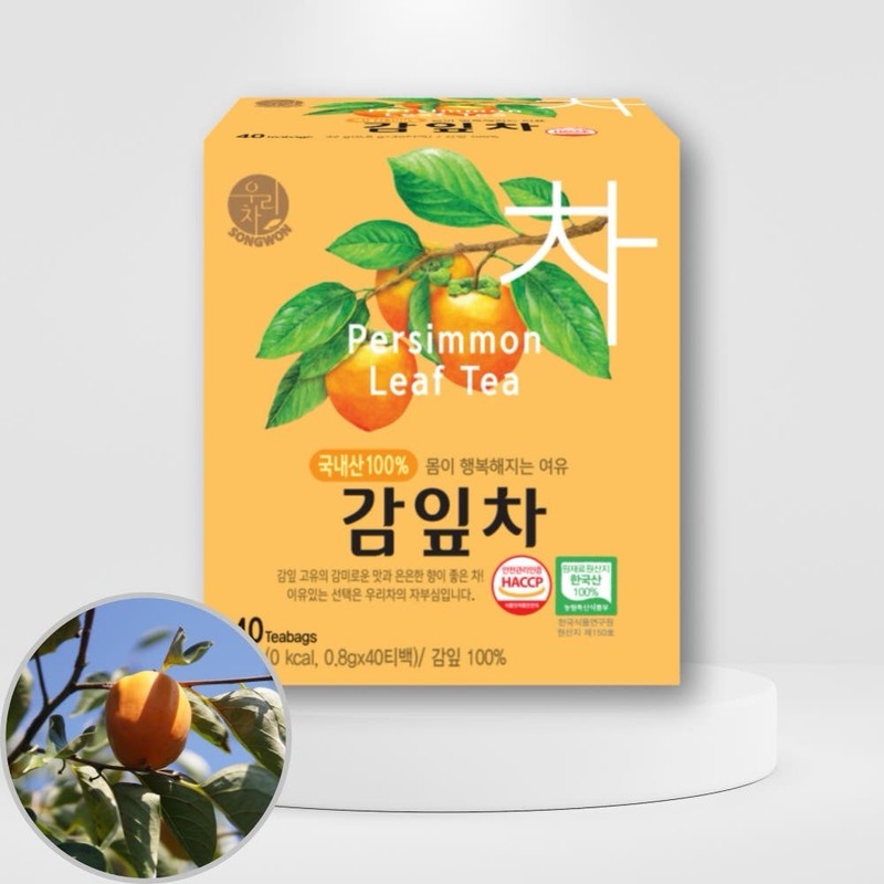 Persimmon Leaf Tea 100% Korea Tea 40pcs 감잎차 gallery